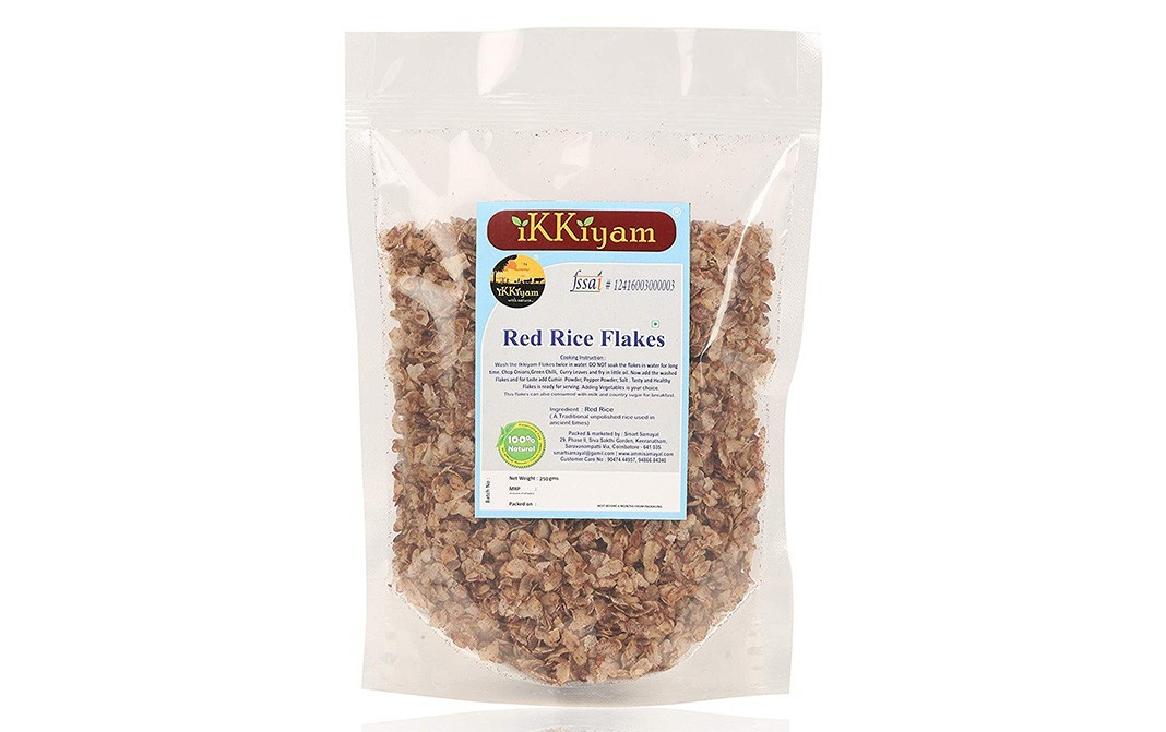 Ikkiyam Red Rice Flakes    Pack  250 grams